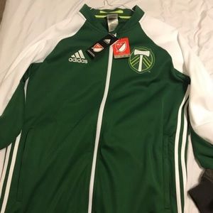 Portland timbers adidas Zip up sweattop